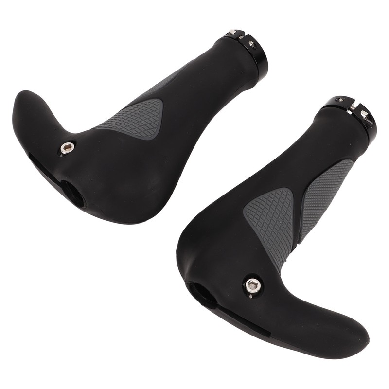 2Pcs Bike Handlebar Grips TPR Rubber Ergonomic Slip Prevention Replacement