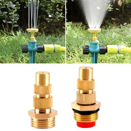 Twist Hose Nozzle Practical Heavy-duty Adjustable Brass Nozzle Sweeper Nozzle For Watering Gardens Driveway Heavy Duty Adjustable Twist Hose Jet Nozzle Brass Nozzle For Watering