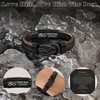 Gifts for Him Leather Bracelet for Men Infinity Knot Bracelets