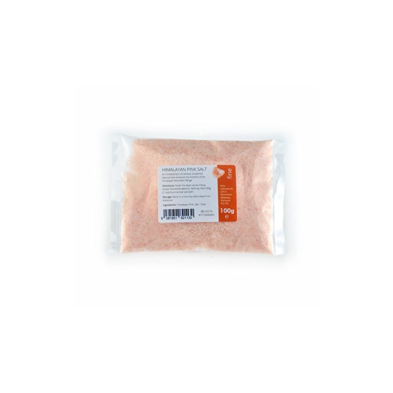 Himalayan Pink Salt Fine Grade 100g - Natural & Unrefined
