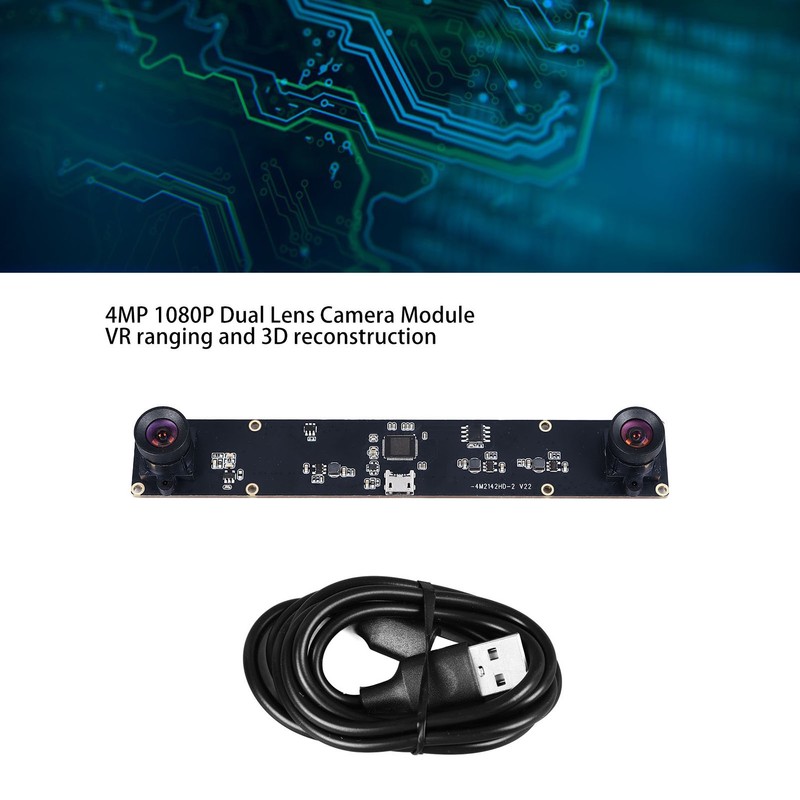 USB Camera Module 4MP 1080P Dual Lens Synchronization Webcam Board