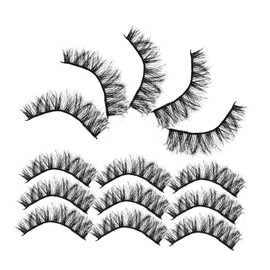 Beavorty Faux Eyelashes Natural Look False Lashes Kit for Women Easy to Apply Comfortable Wear