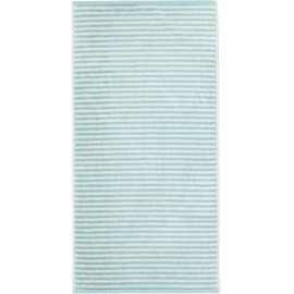 CAWÖ Home Hand Towels Campus Ringel 955 Sea Green 40 Hand Towels 50 x 100 cm