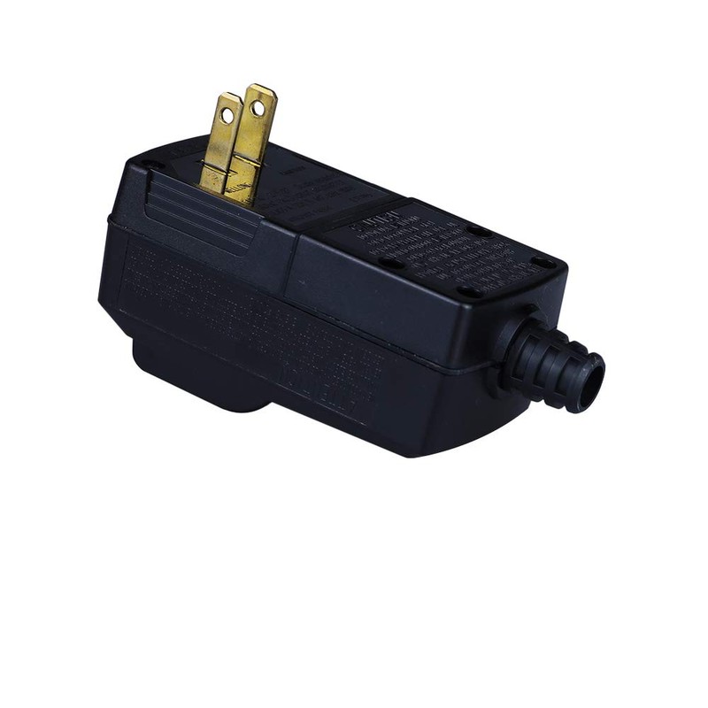 GFCI Replacement Plug Assembly 2 Prong Wires 15 Amp Waterproof