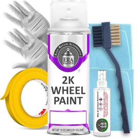 ERA Paints Purple Wheel Paint Kit With Omni-Curing Catalyst Technology - 2K Aerosol Glossy Finish With High Temp Resistance And Extreme Durability Against Color Fade And Chemicals Like Brake Fluid