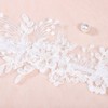 Ursumy Pearl Garters for Bridal Stretch Wedding Garter Lace Garters