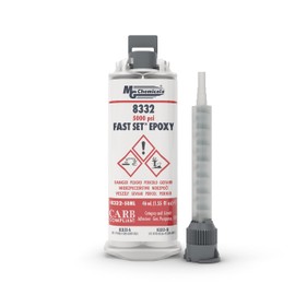MG Chemicals 8332 Fast Set Epoxy Adhesive, 5000 psi, 1:1 Ratio, 46mL Dual Cartridge, Comes with Mixing Tip, use with Dispensing Gun (8332-50ML)