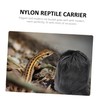 2Pcs Snake Handling Bag with Drawstring - Breathable Nylon Reptile