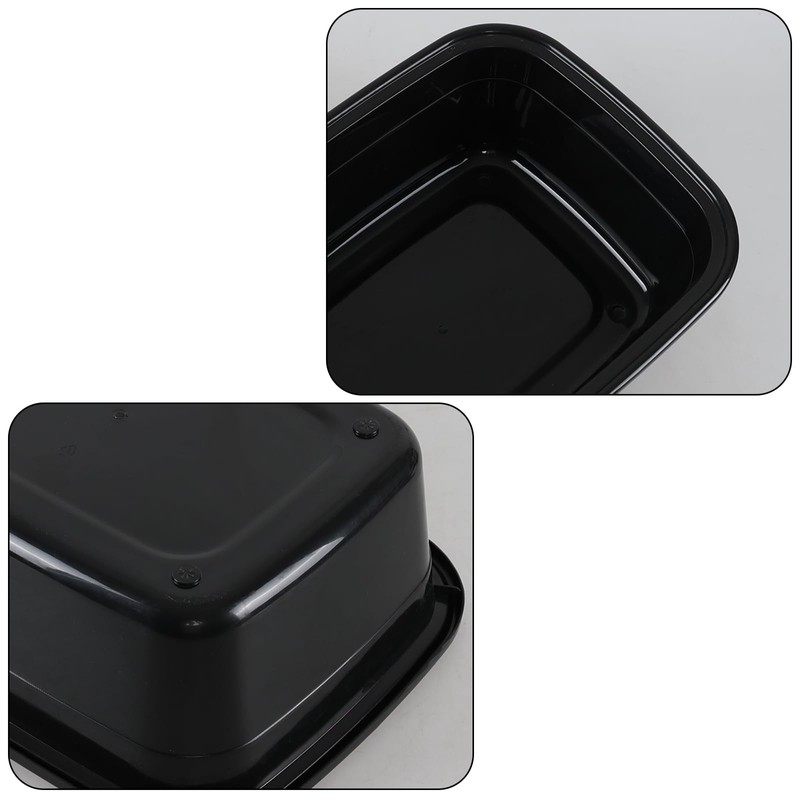 Innouse 3-Pack 16 Quart Plastic Wash Basins, Rectangular Dishpan Tub,