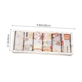 SEWACC 1 Box Paper Tape Scrapbook Tape Retro Washi Tape Decorative Washi Tape Journal Washi Tape Holiday Washi Tape Gothic Tape Paper Aesthetic Washi Tape Vintage Japanese Paper