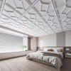 WOWSTAR 12-Pack 24"x24" Drop Ceiling Tiles, 3D Decorative Glue Up