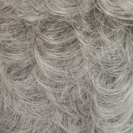 Tony of Beverly Womens Synthetic Hairpiece ''Pin Up''-56: Medium Dark Brown 90% Gray