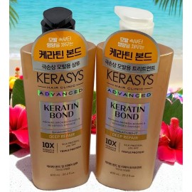 KERASYS HAIR CLINIC ADVANCED DEEP REPAIR AMPOULE SHAMPOO & TREATMENT 600ML FRESH