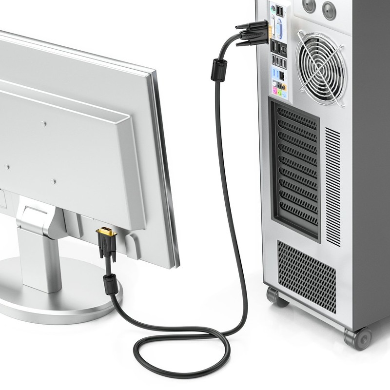 VGA Connection Cable Black