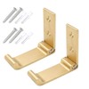 Sdjdhej Folding Coat Hooks 2 Pcs Wall Hanging Hooks Aluminium