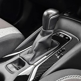 AIRSPEED Toyota Corolla Cross 1st Generation 2021 2022 2023 2024 Corolla Cross Carbon Fiber Accessories Interior Parts Car Gear Shift Knob Panel Trim Cover Sticker Stylish Custom Dress Up With Double