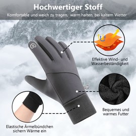 CRAZY SHARK Cycling Gloves Warm Winter Gloves Touchscreen Sports Gloves Cycling Gloves Windproof Non-Slip Gloves for Men Women for Cycling Running Jogging Hiking
