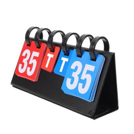 BESPORTBLE Portable Basketball and Table Tennis Scoreboard Flipper Durable Construction for Outdoor Sports Competitions Tracking for Field Day Activities