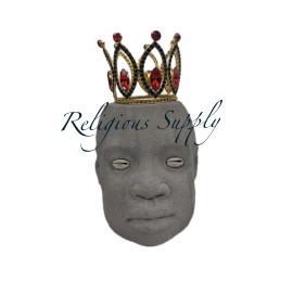 Elegua head  Corona / Cabeza De Elegua statue