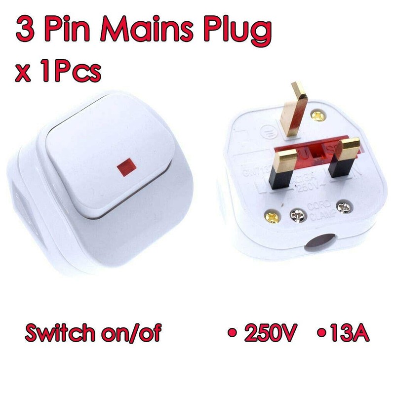 Vogueing Tool 2 x 13A UK Mains Plug Switched Mains