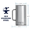 YETI Rambler 24 oz Mug, Vacuum Insulated, Stainless Steel with