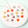 20PCS Sports Charms Enamel Basketball Baseball Pendant Charms for Jewelry
