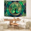 Delur Tree of Life Tapestry Green Nature Bohemian Mandala Spiritual