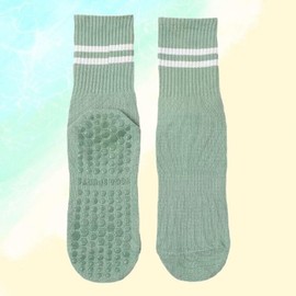 Premium Brushed Women's Yoga Socks - 6 Pair Set Non-slip White 6-pair Set