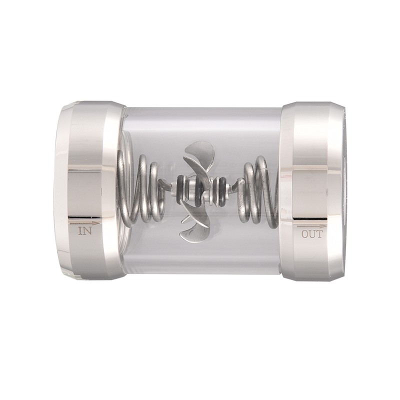 G1/4 Threaded Computer Water Cooling System Flow Meter Indicator Metal