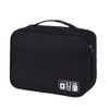Travel Digital Electronics Accessories Case, Waterproof, Double-Layer, Cable Organizer Bag