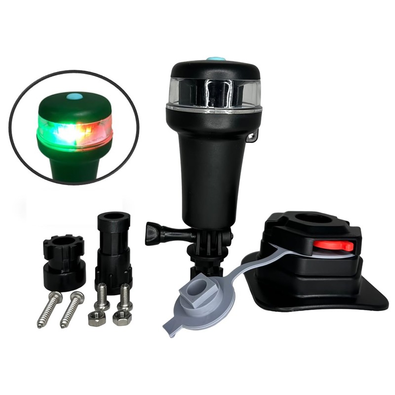 Pactrade Marine Navigation Lights for Boats LED - Red/Green Battery