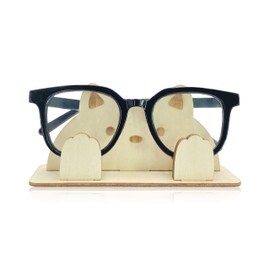 AWISBI Cat Eyeglass Holder Stand for Kids,Wooden Eyeglass Stand for Desk,Eyeglasses Display, Cat Lover Gifts for Kids Women