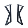 MBQQ 2 Pcs Furniture Legs Rustic Decory K Shape Table