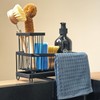 HomeUp Carbon Steel Kitchen Sink Caddy Rustproof Self Draining Sponge