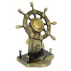 Pirate Decor Alloy Retro Style Glossy Durable Nautical Rudder Ornaments