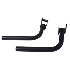 Powertec Dip Bars Attachment for Half Rack (WB-HR), 400lbs Weight Capacity, Black, Adjustable Height - Compatible Only with Powertec Equipments