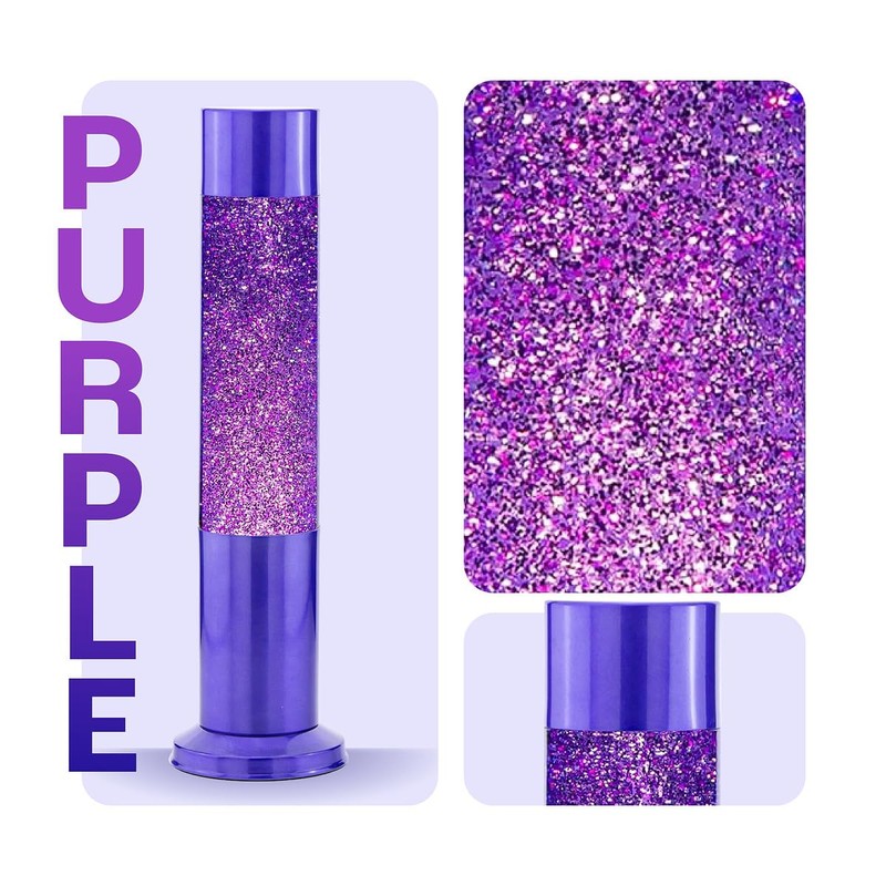 Nova Baby Glitter Lamp 13" Sensory Soothing Lamp (Purple)