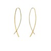 Elegant Gold Plated 925 Sterling Silver Hoop Earrings for Women