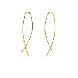 Elegant Gold Plated 925 Sterling Silver Hoop Earrings for Women Gold Plated Hoop Earrings, Gold-plated
