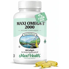 Maxi Health, Maxi-Omega-3 2000, 100 Maxi Gels Bottle                                                                                                  