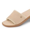 Reef Women's Sunny Arrianah Cozy Slide Sandal, Tan, 10