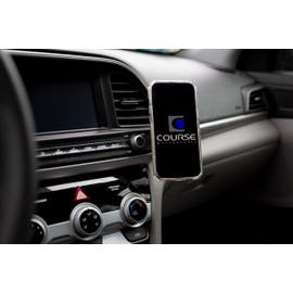 Course Motorsports DirectFit Phone Mount for Hyundai Elantra (2017-2020) Compatible with All Phones - Automatic Gripping Charger (Black)