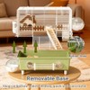 NANABIMIC 18.5" Bite-Proof Metal Hamster Cage, Fully Equipped, Easy Clean
