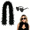 Black Feather Boa, Feather Boas, 200cm Black Feather Boas with