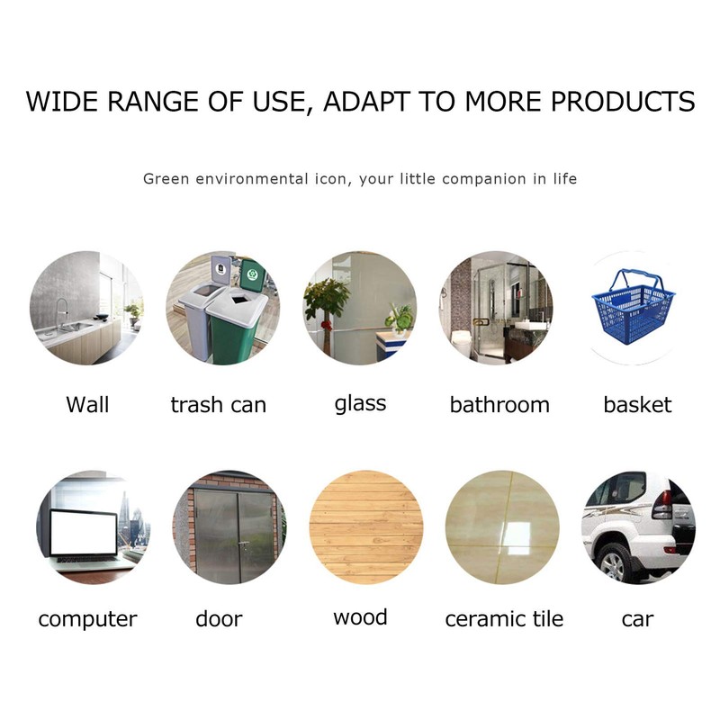 HERCHR 18Pcs Trash Bin Label, Recycle Sticker for Outdoor indoor