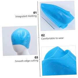 BIUDECO 3pcs Hair Coloring Hat Hair Dyeing Tool Diy Coloring Cap for Natural Highlights