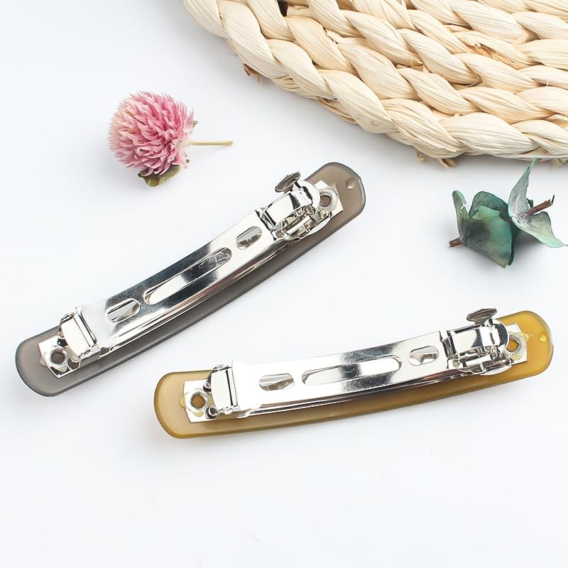 Nakanoya AMBT35 Barrette, 2.6 inches (65 mm), 1 Piece, Plain,