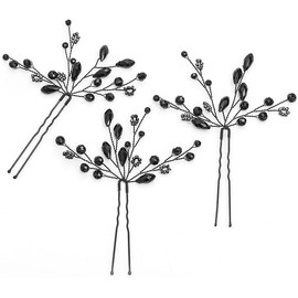 3pcs Bridal woven Ancient Style Crystal Hairpin Fashion U-shaped Hairpin