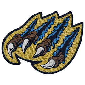 Monster Claw Ripping Patch Embroidered Badge Biker Applique Iron On Sew On Emblem