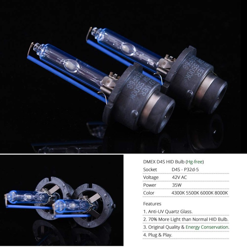 DMEX D4S HID Headlight Bulbs Xenon 35W Replacement 66440 42402
